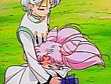 Chibiusa hugging Helios